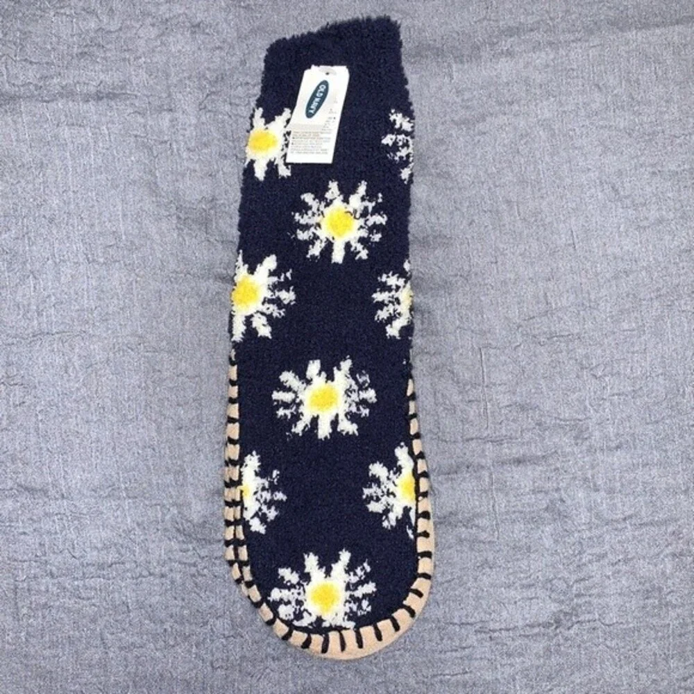 Old Navy cozy printed slipper socks for girls (M)